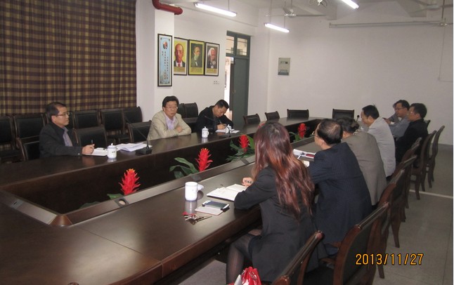 李进金校长到我系和管理系调研