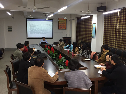 美国圣地亚哥州立大学终身教授陈建伟应邀到我校讲学